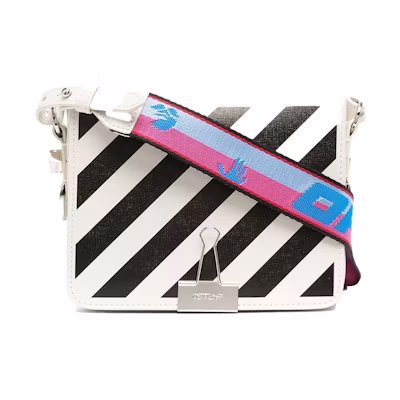 OFF-WHITE Diag Flap Bag SS21 White/Black