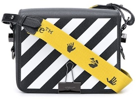 OFF-WHITE Diag FW20 Binder Clip Bag Mini Black/White OFF-WHITE Diag FW20 Binder Clip Bag Mini Black/White