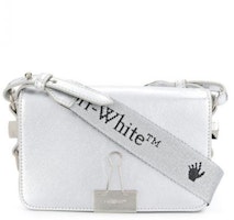 OFF-WHITE Diag FW20 Flap Bag Mini Silver OFF-WHITE Diag FW20 Flap Bag Mini Silver