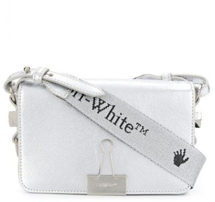 OFF-WHITE Diag FW20 Flap Bag Mini Silver Buy OFF-WHITE Diag FW20 Flap Bag Mini Silver