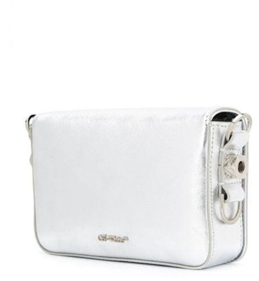 OFF-WHITE Diag FW20 Flap Bag Mini Silver Order OFF-WHITE Diag FW20 Flap Bag Mini Silver