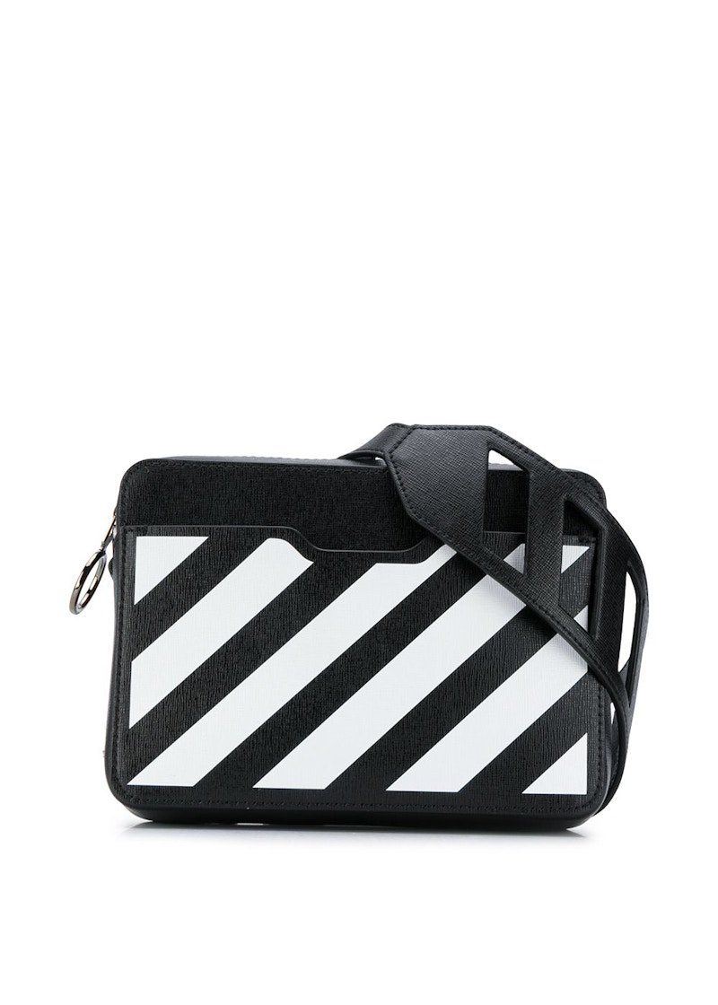OFF-WHITE Diag FW21 Camera Bag Mini Black/White 圖 2