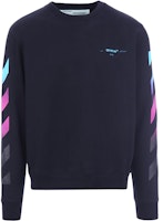 Off-White Diag Gradient Crewneck Sweatshirt Black/Multicolor Off-White Diag Gradient Crewneck Sweatshirt Black/Multicolor