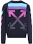 Order Off-White Diag Gradient Crewneck Sweatshirt Black/Multicolor