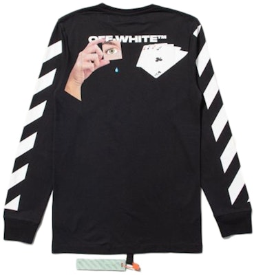 Off-White Diag Hand Card Baju Lengan Panjang Hitam/Multicolor Buy Off-White Diag Hand Card Baju Lengan Panjang Hitam/Multicolor