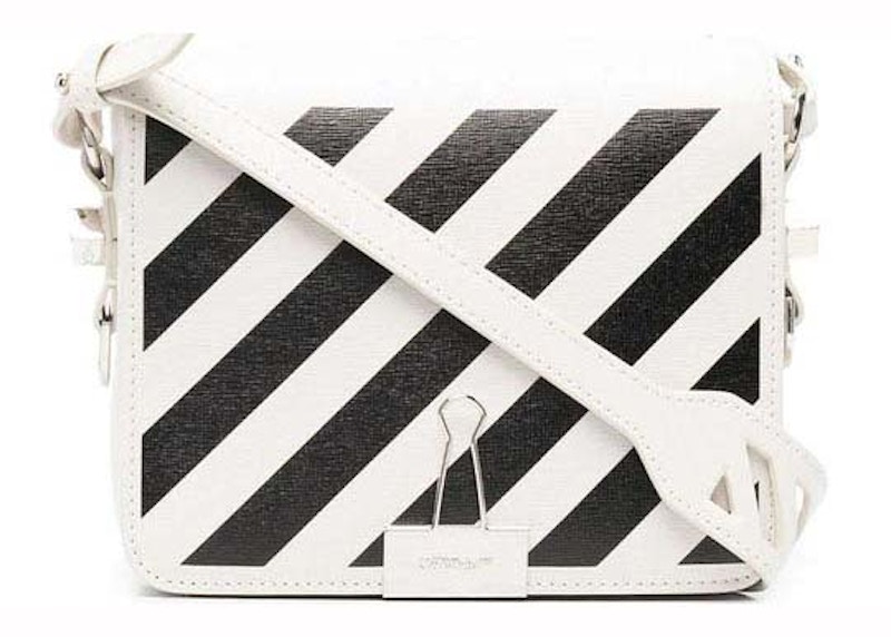 OFF-WHITE Diag Industrial Flap Bag White/Black 圖 2