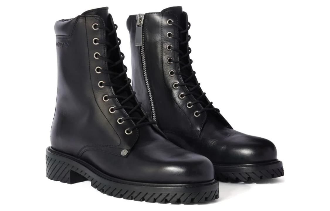 Off-White Diag Lace-Up Combat Boot 'Black' 圖 2