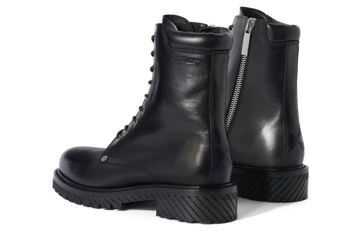 Off-White Diag Lace-Up Combat Boot 'Black' 圖 3