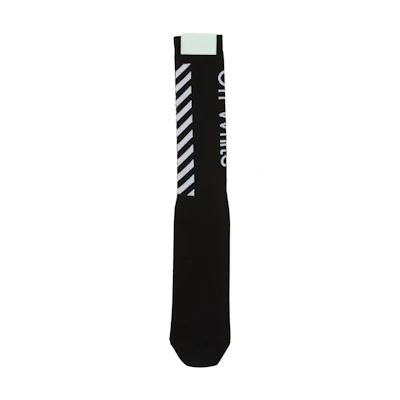 Off-White Diag Logo Intarsia Stretch Socks Black/White