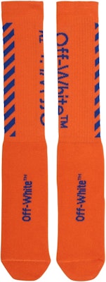 Off-White Diag Logo Intarsia Stretch Socks Orange/Blue Order Off-White Diag Logo Intarsia Stretch Socks Orange/Blue