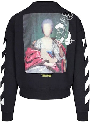 Off-White Diag Mariana De Silva Sweatshirt Black/Multicolor Order Off-White Diag Mariana De Silva Sweatshirt Black/Multicolor