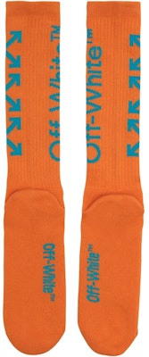 Off-White Diag Mid Socks Orange/Light Blue Order Off-White Diag Mid Socks Orange/Light Blue