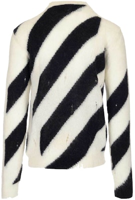Off-White Diag Mohair Sweater Black/White Order Off-White Diag Mohair Sweater Black/White