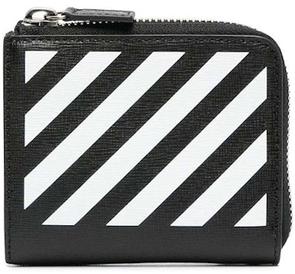 Off-White Diag Print (4 Card Slot) Zip Wallet Black/White Buy Off-White Diag Print (4 Card Slot) Zip Wallet Black/White