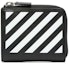 Buy Off-White Diag Print (4 Card Slot) Zip Wallet Black/White