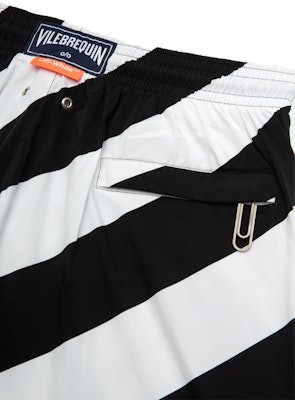 Off-White Diag Print Swim Shorts Black/White Lookbook Off-White Diag Print Swim Shorts Black/White