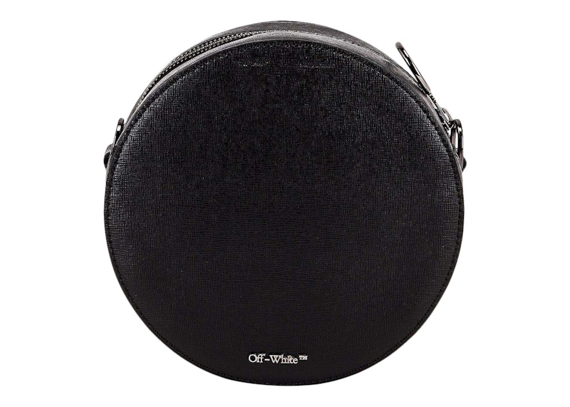 OFF-WHITE Diag Round Bag Black/White with Yellow Strap 圖 2