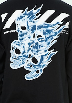 Off-White Diag Skulls Graphic Logo Print L/S Tee Black/White/Blue Order Off-White Diag Skulls Graphic Logo Print L/S Tee Black/White/Blue