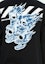 Order Off-White Camiseta Larga Calaveras Gráfico Logo Negra/Blanca/Azul