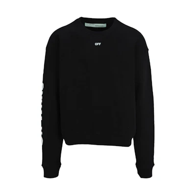 Off-White Diag Skulls Graphic Sweatshirt Back/White/Blue