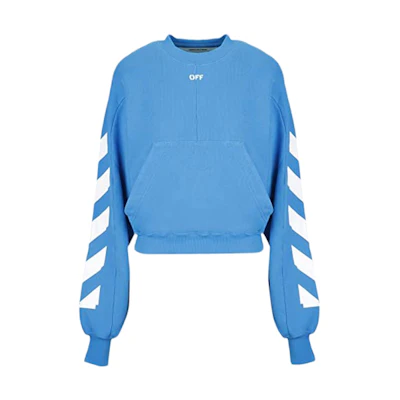 Off-White Diag Sleeve Sweatshirt Light Blue/White