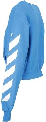 Off-White Diag Sleeve Sweatshirt Light Blue/White Order Off-White Diag Sleeve Sweatshirt Light Blue/White