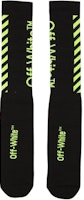 Off-White Diag Socks Black/Green Off-White Diag Socks Black/Green