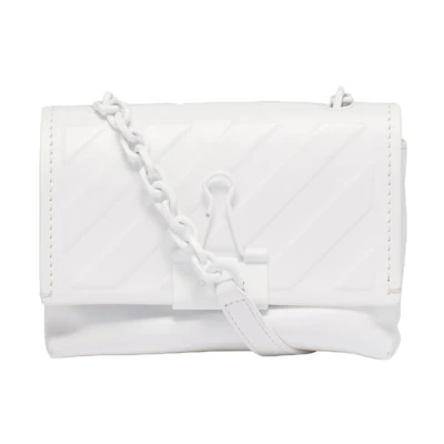 OFF-WHITE Diag Soft Bag Small White