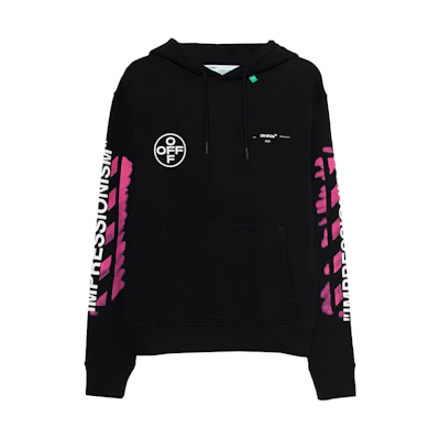 Off-White Diag Stencil Hoodie Black/Multicolor