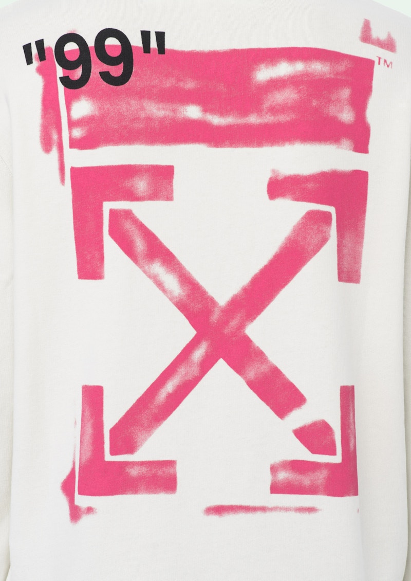Off-White Diag Stencil Hoodie White/Red/Black 圖 2