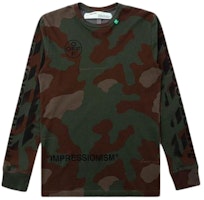 Off-White Diag Stencil L/S Tee Camo/Black Off-White Diag Stencil L/S Tee Camo/Black
