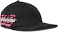 Off-White Diag Stencil Print Baseball Hat Black/Pink