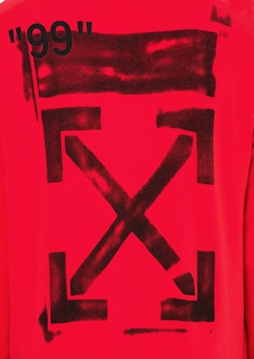 Off-White Diag Stencil Zip Up Hoodie Red/Black Order Off-White Diag Stencil Zip Up Hoodie Red/Black