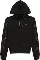 Off-White Diag Unfinished Slim Hoodie Black Off-White Diag Unfinished Slim Hoodie Black