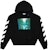 Off-White Diag Waterfall Hoodie Black/Multicolor