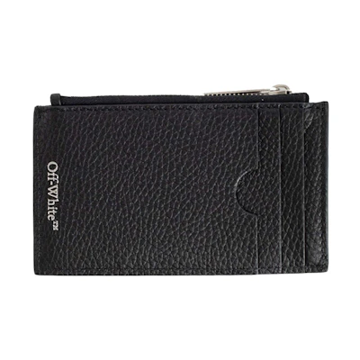 Off-White Diag Zipped Card Case Black