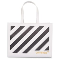 OFF-WHITE Diagonal Hybrid Shopper 28 Lettering Tote Bag White/Black OFF-WHITE Diagonal Hybrid Shopper 28 Lettering Tote Bag White/Black