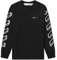 Off-White Diagonal Marker Arrows L/S Tee Black Off-White Diagonal Marker Arrows L/S Tee Black