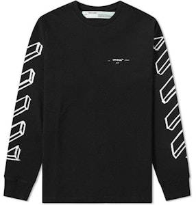 黑色 Off-White 斜箭標誌長袖T恤 Buy 黑色 Off-White 斜箭標誌長袖T恤