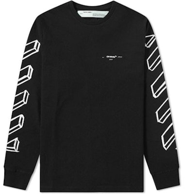 Camiseta Off-White Diagonal Marker Arrows Manga Larga Negra Buy Camiseta Off-White Diagonal Marker Arrows Manga Larga Negra