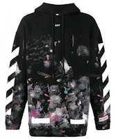 OFF-WHITE Diagonal Print Cotton Pullover Sweatshirt - Black OMBB009F176190309901 OFF-WHITE Diagonal Print Cotton Pullover Sweatshirt - Black OMBB009F176190309901