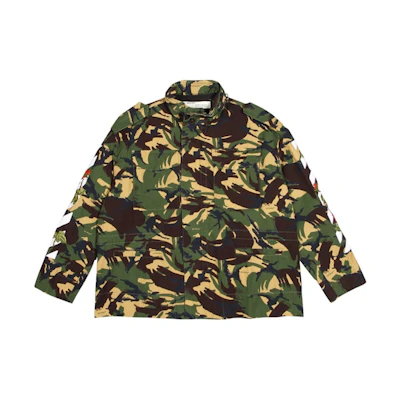 Off-White Diagonal Rose Stripes M65 Jacket Camo