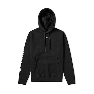 OFF-WHITE Diagonal Skull Print Cotton Sweatshirt Black () OMBB037S19D250171088
