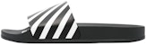 Selipar Off-White Diagonal 'Hitam Putih' OMIC011C99MAT0011001