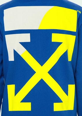 Off-White Diagonal Split Logo Hoodie Blue/Multicolor Order Off-White Diagonal Split Logo Hoodie Blue/Multicolor