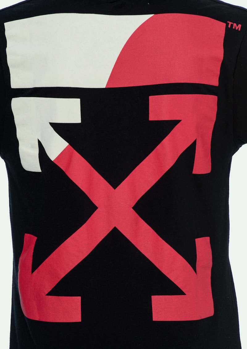 Off-White Diagonal Split Logo L/S Tee Black/White/Red 圖 2