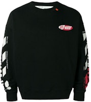 Off-White Diagonal Split Logo Sweatshirt Black Off-White Diagonal Split Logo Sweatshirt Black