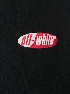 Off-White Diagonal Split Logo Sweatshirt Black Order Off-White Diagonal Split Logo Sweatshirt Black