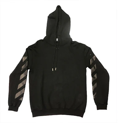 Hoodie Off-White Diagonal Stripe Hitam/Hitam Buy Hoodie Off-White Diagonal Stripe Hitam/Hitam