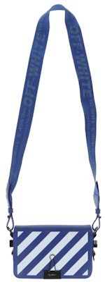 OFF-WHITE Diagonal Stripe Mini Flap Bag Blue/White Buy OFF-WHITE Diagonal Stripe Mini Flap Bag Blue/White